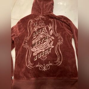 Vintage Juicy Couture velour hoodie in size medium (fits small or extra small)